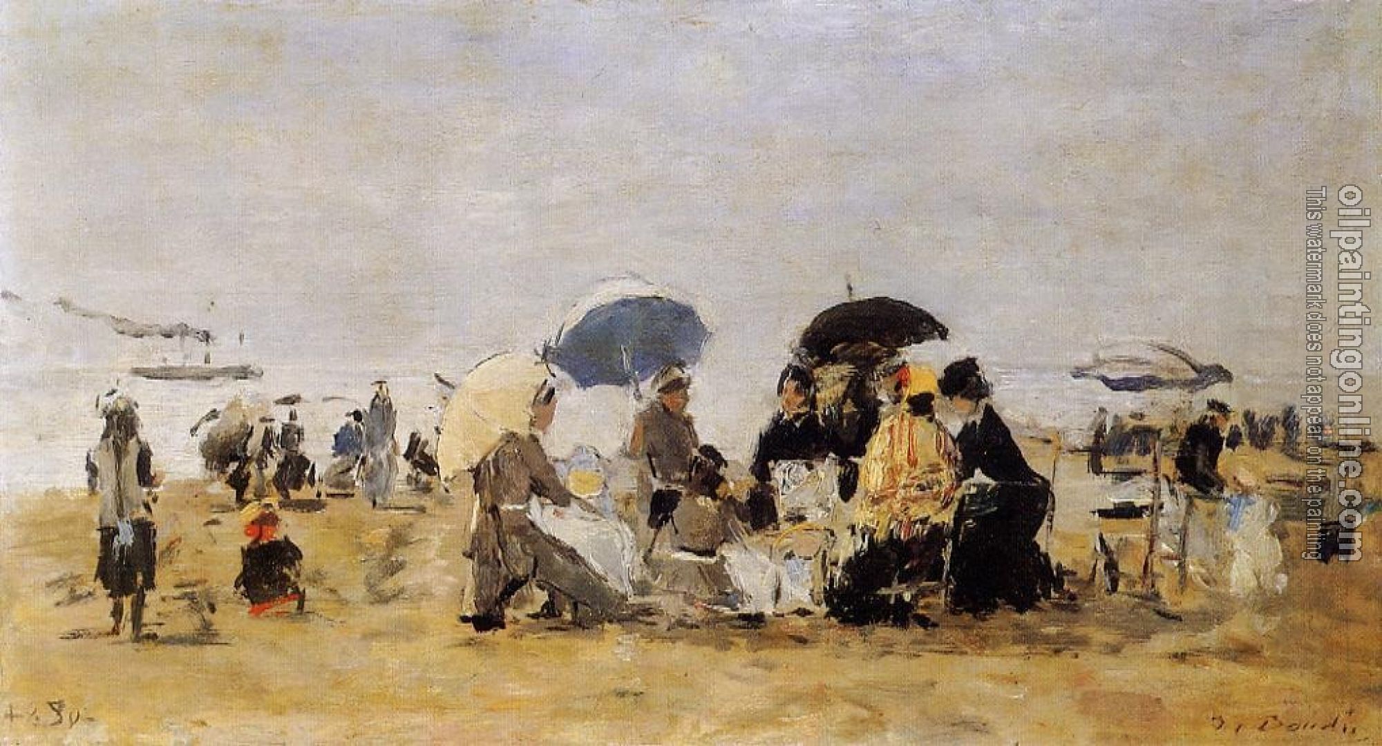 Boudin, Eugene - Trouville, Beach Scene